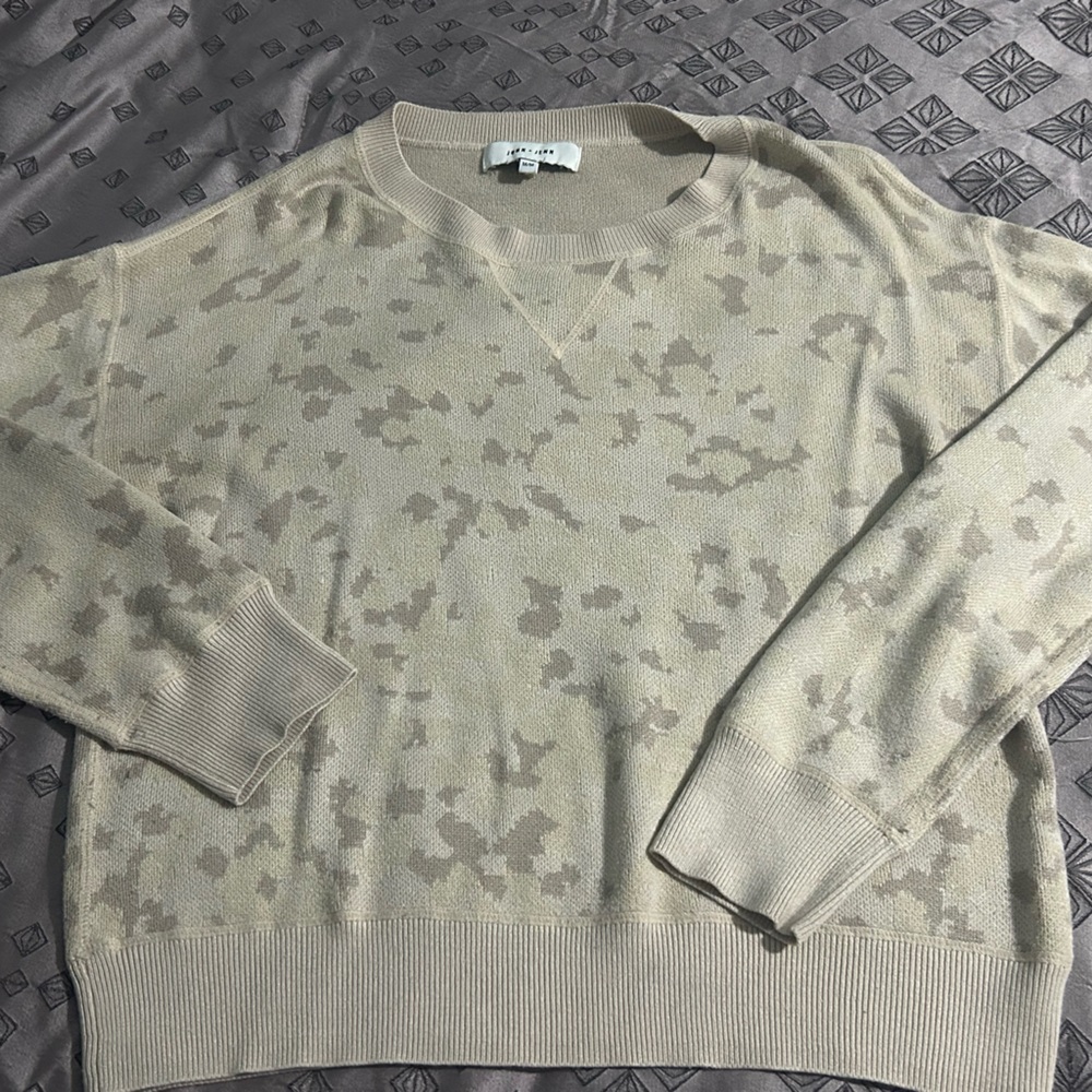 John + Jenn Light Tan Knit Top